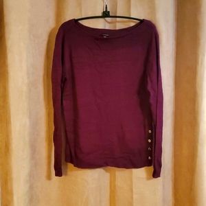 Ann Taylor boatneck sweater 30% wool
